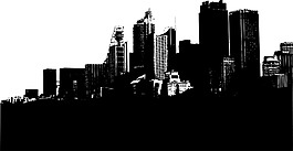 城市建筑剪影