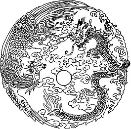 龍鳳底紋