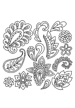 花的插畫