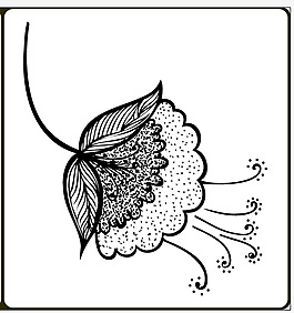花蕊花瓣裝飾底紋