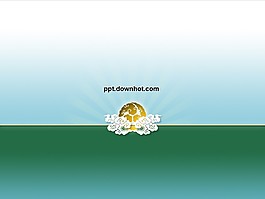 古典祥云背景PPT模板