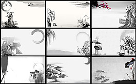 水墨山水風(fēng)景畫(huà)