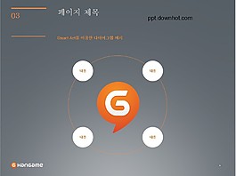 韓版簡約商務實用PPT模板