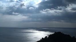 大海上的烏云視頻素材