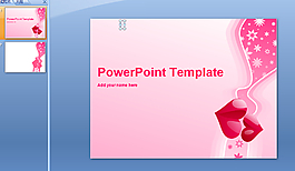 粉色愛情PPT模板