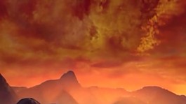夕陽(yáng)視頻素材模板下載
