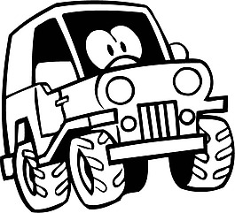 卡通矢量小汽車