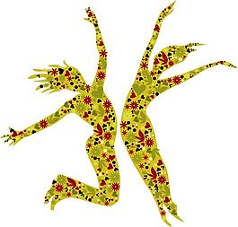 花卉圖案矢量圖
