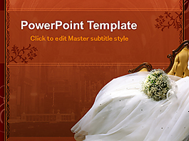 浪漫婚紗歐式ppt模板