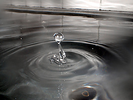 湖面的水珠