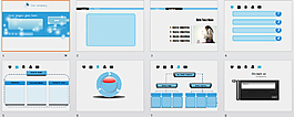 藍(lán)色氣泡商務(wù)ppt