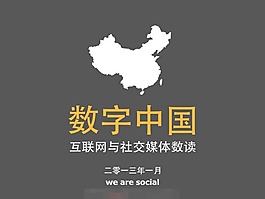 數(shù)字看中國ppt模板