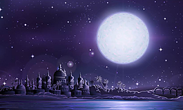星空下的城市