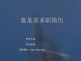 求職簡歷PPT模版