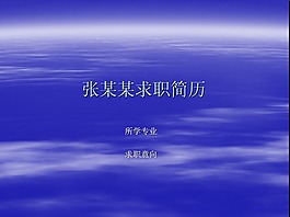 精美的求職報告PPT模版