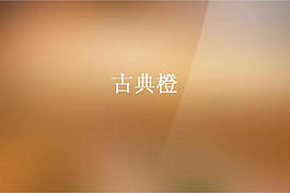 古典橙背景PPT模板