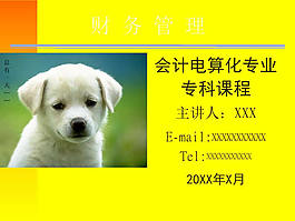 財務(wù)管理課件ppt模板