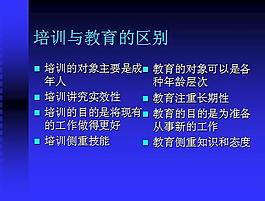 培訓與教育的區(qū)別