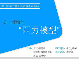 員工激勵四力模型PPT模板