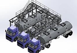 estructura acceso camiones