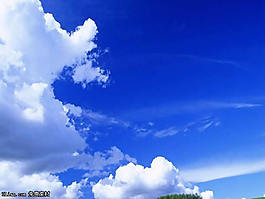 藍天風箏PPT模板