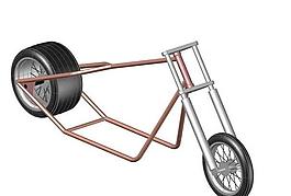 摩托車(chē)的硬式框架