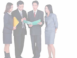 企业商务交谈合作PPT模板