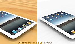 ipad的照片般逼真的renderin