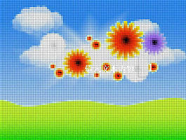 彩繪背景PPT模板