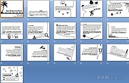 10種必備求生工具PPT模板
