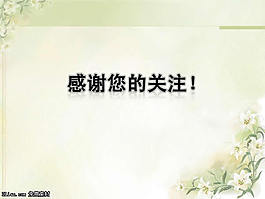 淡綠花卉PPT模板