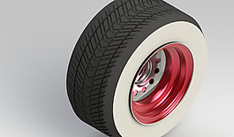復(fù)古的車輪組件