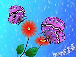 蝴蝶花朵PPT模板