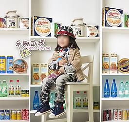 兒童攝影模板圖片