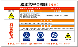 職業(yè)危害告知牌