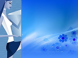 浪漫花紋PPT模板