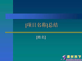 項(xiàng)目總結(jié)報(bào)告PPT模板