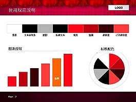 商业图表应用设计PPT模板