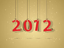 2012新年吊牌PPT模板