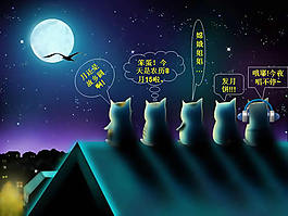 浪漫中秋節(jié)PPT幻燈片