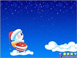 卡通圣誕節(jié)PPT模板免費下載