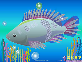 深海魚類動態(tài)PPT幻燈片
