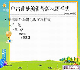 卡通動畫風格PPT模板