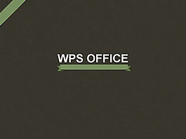 WPS office產品介紹PPT模板