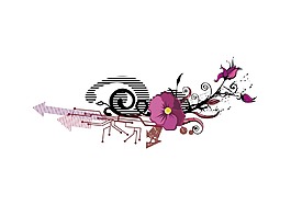 現代時尚花紋