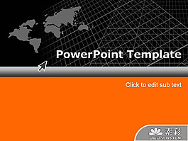 世界地圖PPT模板