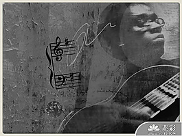 音樂元素藝術(shù)PPT模板