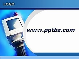 臺式電腦科技ppt模板