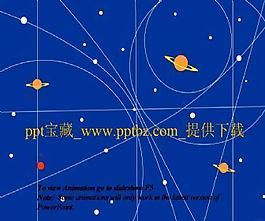 行星軌道ppt模板