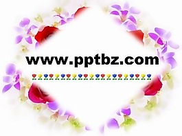 風(fēng)景ppt模板：花香